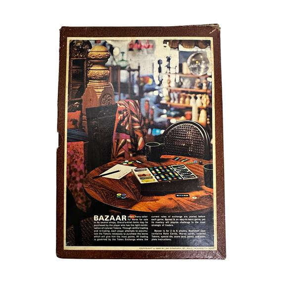 1967 3-M BAZAAR The Trading Game Bookshelf Vintage Board Game - Picture 9 of 11